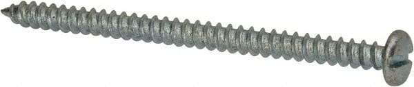 Value Collection - #8 Pan Head Slotted Sheet Metal Screw - Steel, 2-1/2" Length Under Head, Grade 2 - Industrial Tool & Supply