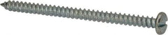 Value Collection - #8 Pan Head Slotted Sheet Metal Screw - Steel, 2-1/2" Length Under Head, Grade 2 - Industrial Tool & Supply