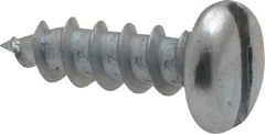 Value Collection - #10 Pan Head Slotted Sheet Metal Screw - Steel, 5/8" Length Under Head, Grade 2 - Industrial Tool & Supply