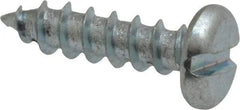 Value Collection - #10 Pan Head Slotted Sheet Metal Screw - Steel, 3/4" Length Under Head, Grade 2 - Industrial Tool & Supply