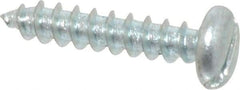 Value Collection - #10 Pan Head Slotted Sheet Metal Screw - Steel, 1" Length Under Head, Grade 2 - Industrial Tool & Supply