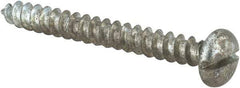Value Collection - #10 Pan Head Slotted Sheet Metal Screw - Steel, 1-3/4" Length Under Head, Grade 2 - Industrial Tool & Supply