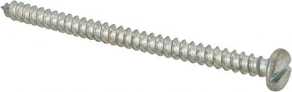Value Collection - #10 Pan Head Slotted Sheet Metal Screw - Steel, 3" Length Under Head, Grade 2 - Industrial Tool & Supply
