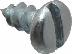 Value Collection - #12 Pan Head Slotted Sheet Metal Screw - Steel, 1/2" Length Under Head, Grade 2 - Industrial Tool & Supply
