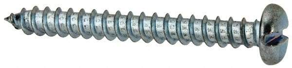 Value Collection - #12 Pan Head Slotted Sheet Metal Screw - Steel, 2" Length Under Head, Grade 2 - Industrial Tool & Supply