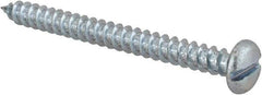 Value Collection - #12 Pan Head Slotted Sheet Metal Screw - Steel, 2-1/2" Length Under Head, Grade 2 - Industrial Tool & Supply