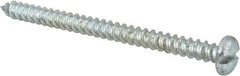 Made in USA - #12 Pan Head Slotted Sheet Metal Screw - Steel, 3" Length Under Head, Grade 2 - Industrial Tool & Supply