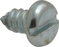 Value Collection - #14 Pan Head Slotted Sheet Metal Screw - Steel, 1/2" Length Under Head, Grade 2 - Industrial Tool & Supply