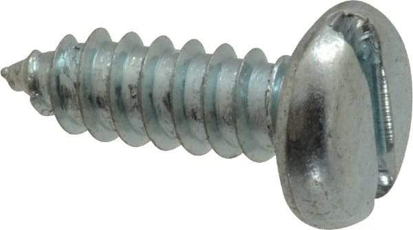 Value Collection - #14 Pan Head Slotted Sheet Metal Screw - Steel, 3/4" Length Under Head, Grade 2 - Industrial Tool & Supply