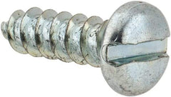 Value Collection - #14 Pan Head Slotted Sheet Metal Screw - Steel, 7/8" Length Under Head, Grade 2 - Industrial Tool & Supply