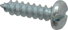 Value Collection - #14 Pan Head Slotted Sheet Metal Screw - Steel, 1" Length Under Head, Grade 2 - Industrial Tool & Supply