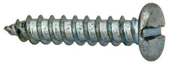 Value Collection - #14 Pan Head Slotted Sheet Metal Screw - Steel, 1-1/4" Length Under Head, Grade 2 - Industrial Tool & Supply