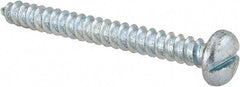 Value Collection - #14 Pan Head Slotted Sheet Metal Screw - Steel, 2-1/2" Length Under Head, Grade 2 - Industrial Tool & Supply