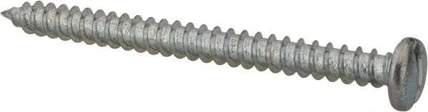 Value Collection - #14 Pan Head Slotted Sheet Metal Screw - Steel, 3" Length Under Head, Grade 2 - Industrial Tool & Supply