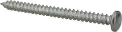 Value Collection - #14 Pan Head Slotted Sheet Metal Screw - Steel, 3" Length Under Head, Grade 2 - Industrial Tool & Supply