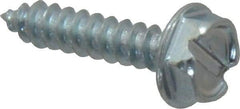 Value Collection - #6 Hex Washer Head Slotted Sheet Metal Screw - Steel, 5/8" Length Under Head, Grade 2 - Industrial Tool & Supply