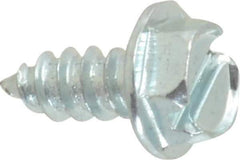Value Collection - #8 Hex Washer Head Slotted Sheet Metal Screw - Steel, 3/8" Length Under Head, Grade 2 - Industrial Tool & Supply