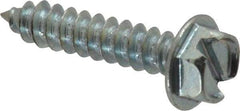 Value Collection - #8 Hex Washer Head Slotted Sheet Metal Screw - Steel, 3/4" Length Under Head, Grade 2 - Industrial Tool & Supply
