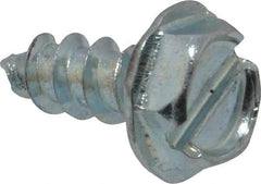 Value Collection - #10 Hex Washer Head Slotted Sheet Metal Screw - Steel, 1/2" Length Under Head, Grade 2 - Industrial Tool & Supply