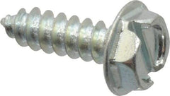 Value Collection - #10 Hex Washer Head Slotted Sheet Metal Screw - Steel, 5/8" Length Under Head, Grade 2 - Industrial Tool & Supply