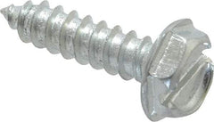 Value Collection - #10 Hex Washer Head Slotted Sheet Metal Screw - Steel, 3/4" Length Under Head, Grade 2 - Industrial Tool & Supply