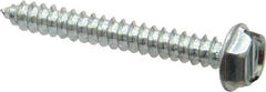 Value Collection - #10 Hex Washer Head Slotted Sheet Metal Screw - Steel, 1-1/2" Length Under Head, Grade 2 - Industrial Tool & Supply