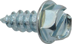Value Collection - #12 Hex Washer Head Slotted Sheet Metal Screw - Steel, 1/2" Length Under Head, Grade 2 - Industrial Tool & Supply