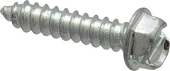 Value Collection - #12 Hex Washer Head Slotted Sheet Metal Screw - Steel, 1" Length Under Head, Grade 2 - Industrial Tool & Supply