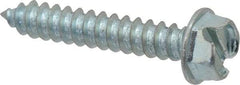 Value Collection - #12 Hex Washer Head Slotted Sheet Metal Screw - Steel, 1-1/4" Length Under Head, Grade 2 - Industrial Tool & Supply