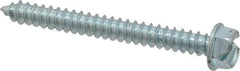 Value Collection - #12 Hex Washer Head Slotted Sheet Metal Screw - Steel, 2" Length Under Head, Grade 2 - Industrial Tool & Supply