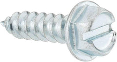 Value Collection - #14 Hex Washer Head Slotted Sheet Metal Screw - Steel, 1" Length Under Head, Grade 2 - Industrial Tool & Supply