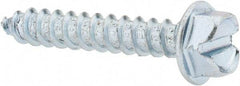 Value Collection - #14 Hex Washer Head Slotted Sheet Metal Screw - Steel, 1-1/2" Length Under Head, Grade 2 - Industrial Tool & Supply