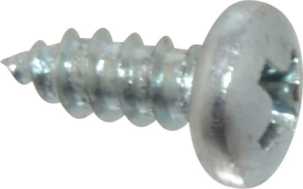 Value Collection - #7 Pan Head Phillips Sheet Metal Screw - Steel, 3/8" Length Under Head, Grade 2 - Industrial Tool & Supply