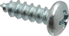 Value Collection - #7 Pan Head Phillips Sheet Metal Screw - Steel, 1/2" Length Under Head, Grade 2 - Industrial Tool & Supply