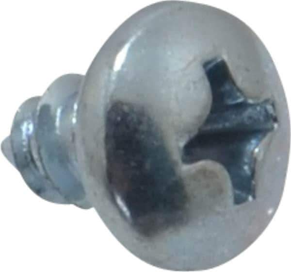 Value Collection - #8 Pan Head Phillips Sheet Metal Screw - Steel, 1/4" Length Under Head, Grade 2 - Industrial Tool & Supply