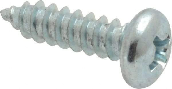 Value Collection - #8 Pan Head Phillips Sheet Metal Screw - Steel, 5/8" Length Under Head, Grade 2 - Industrial Tool & Supply