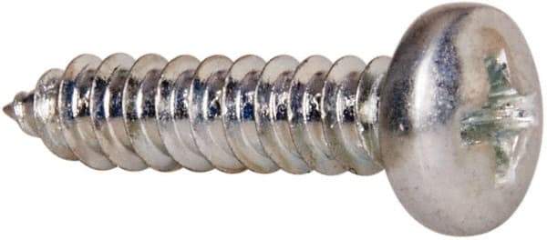 Value Collection - #8 Pan Head Phillips Sheet Metal Screw - Steel, 3/4" Length Under Head, Grade 2 - Industrial Tool & Supply