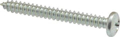 Value Collection - #8 Pan Head Phillips Sheet Metal Screw - Steel, 1-1/2" Length Under Head, Grade 2 - Industrial Tool & Supply