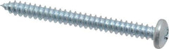Value Collection - #8 Pan Head Phillips Sheet Metal Screw - Steel, 1-3/4" Length Under Head, Grade 2 - Industrial Tool & Supply