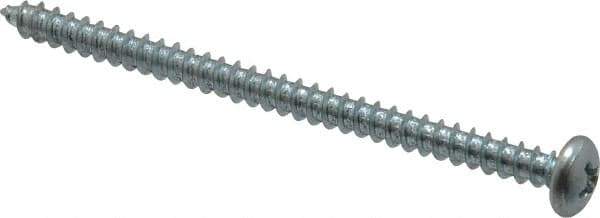 Value Collection - #8 Pan Head Phillips Sheet Metal Screw - Steel, 2-1/2" Length Under Head, Grade 2 - Industrial Tool & Supply