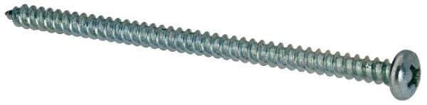 Value Collection - #8 Pan Head Phillips Sheet Metal Screw - Steel, 3" Length Under Head, Grade 2 - Industrial Tool & Supply