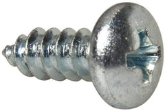 Value Collection - #10 Pan Head Phillips Sheet Metal Screw - Steel, 1/2" Length Under Head, Grade 2 - Industrial Tool & Supply
