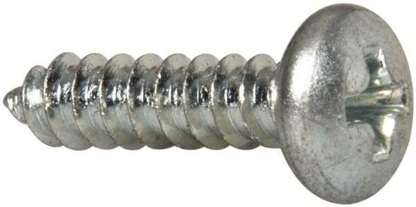 Value Collection - #10 Pan Head Phillips Sheet Metal Screw - Steel, 3/4" Length Under Head, Grade 2 - Industrial Tool & Supply