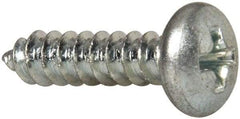 Value Collection - #10 Pan Head Phillips Sheet Metal Screw - Steel, 3/4" Length Under Head, Grade 2 - Industrial Tool & Supply