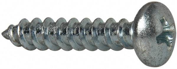 Value Collection - #10 Pan Head Phillips Sheet Metal Screw - Steel, 1" Length Under Head, Grade 2 - Industrial Tool & Supply