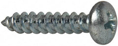Value Collection - #10 Pan Head Phillips Sheet Metal Screw - Steel, 1" Length Under Head, Grade 2 - Industrial Tool & Supply