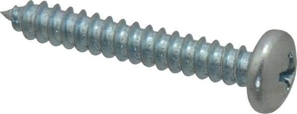 Value Collection - #10 Pan Head Phillips Sheet Metal Screw - Steel, 1-1/4" Length Under Head, Grade 2 - Industrial Tool & Supply