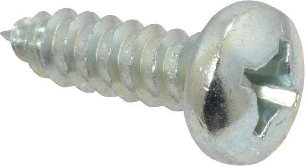 Value Collection - #12 Pan Head Phillips Sheet Metal Screw - Steel, 3/4" Length Under Head, Grade 2 - Industrial Tool & Supply