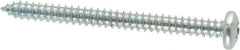 Value Collection - #12 Pan Head Phillips Sheet Metal Screw - Steel, 2-1/2" Length Under Head, Grade 2 - Industrial Tool & Supply