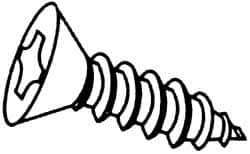Value Collection - #14 Flat Head Phillips Sheet Metal Screw - Steel, 1-1/4" OAL, Grade 2 - Industrial Tool & Supply